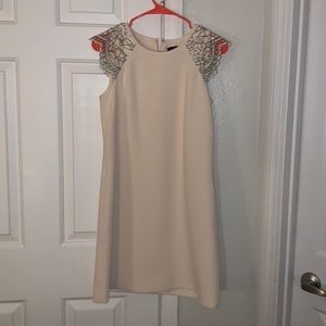 Beautiful cream dress - perfect for work party or rehearsal dinner